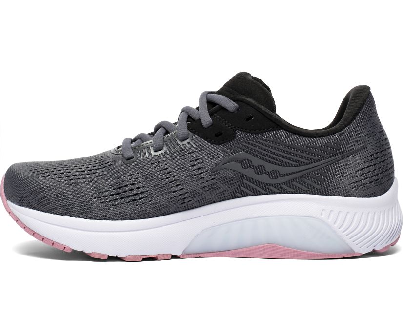 Saucony Guide 14 Wide Women's Running Shoes Grey / Rose | Canada 152CTVE